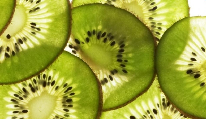 Nakrájené plátky kiwi