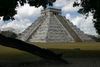 Mayská pyramida nacházející se v Mexiku