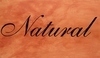 Černý nápis Natural 