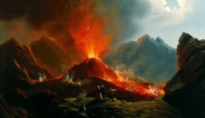 Vybuchující sopka 