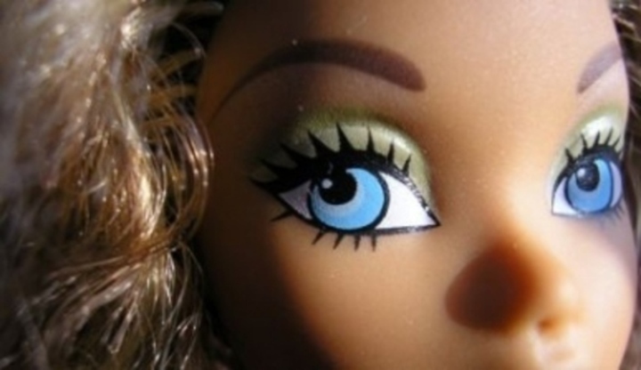 Modré oči panenky  