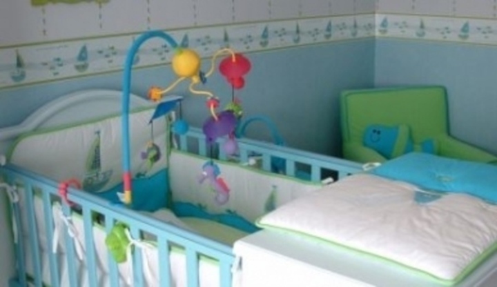 Dětský pokoj v modré barvě 