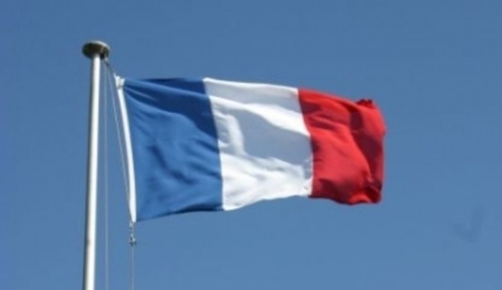 Vlající vlajka Francie